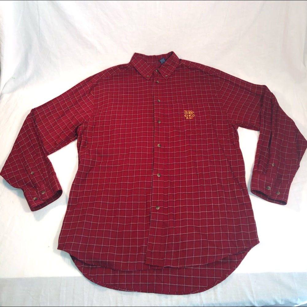 Men’s Three Square Florida State FSU Seminoles Button Up Shirt XL Red